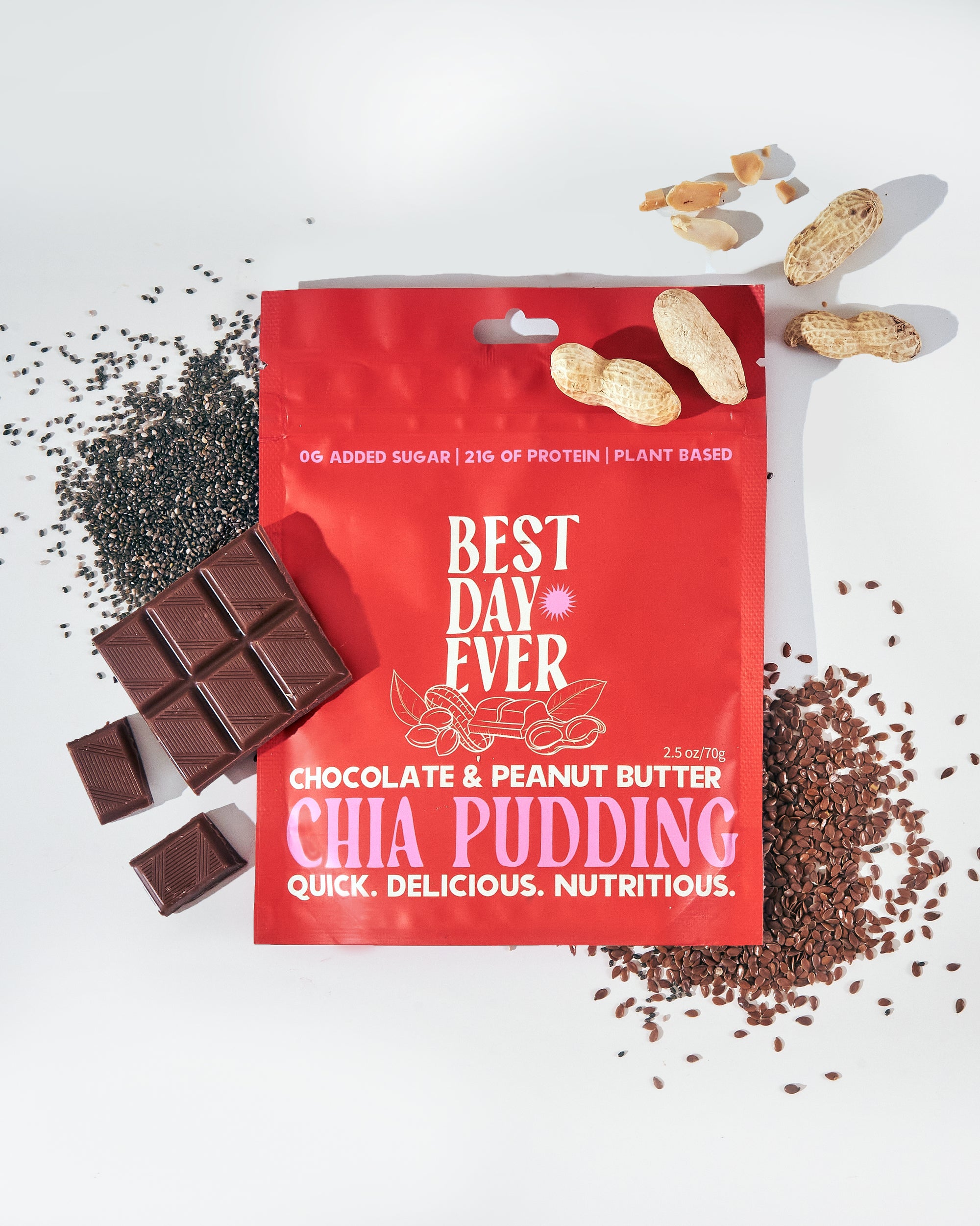 Chocolate & Peanut Butter Chia Pudding (5 pack)